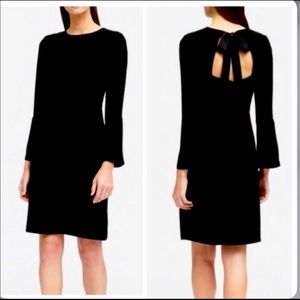 Banana republic long bell sleeve dress with ribbon tie back